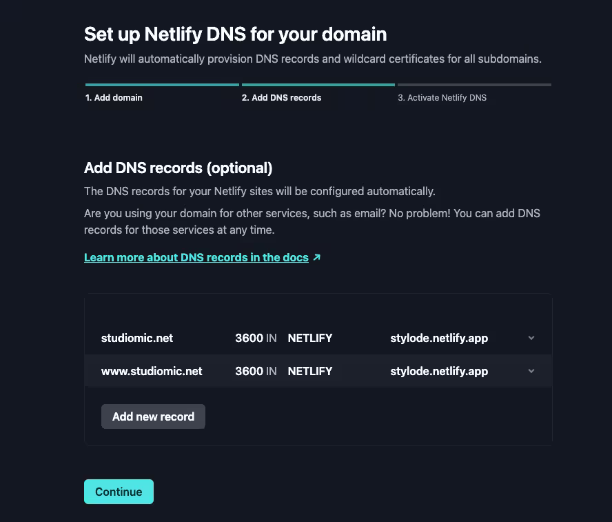 Set up DNS